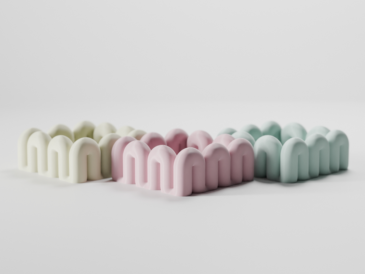 Wibble Aesthetic catch all storage trays — Originaldesign im Einsatz, Abstractia Design. Weitere Beispielfarben/Größen; bestellbare Auswahl und Lieferumfang laut Produktseite.