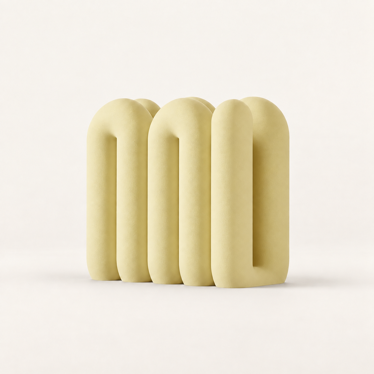 Novimea — Buttergelb. Farbvisualisierung nach Originaldesign; Lieferumfang laut Produktbeschreibung.